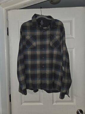 Kuhl Born in the Mountains Flannel Shirt Mens XXL Plaid Button Front Outdoor